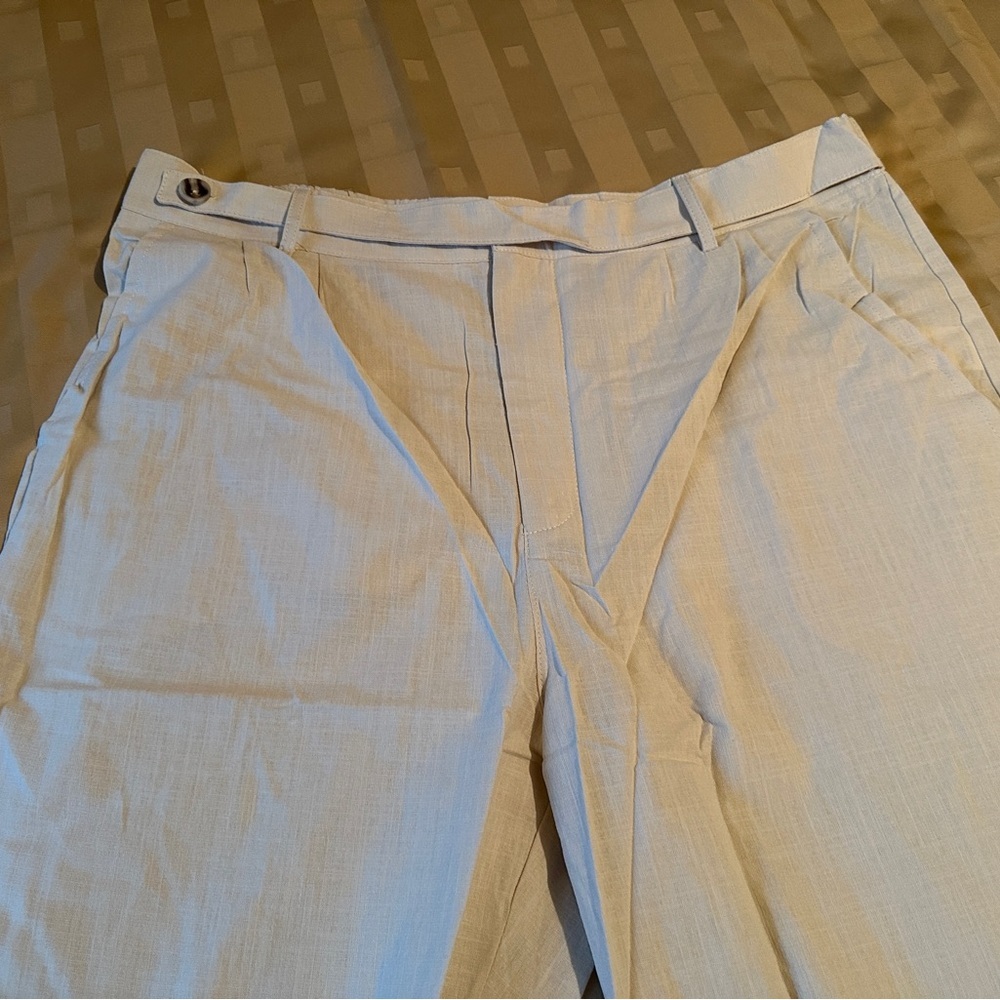 Men's‎ Linen Cotton Beige Pants Size XL. NEW